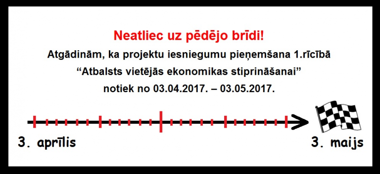 Neatliec uz pēdējo brīdi!