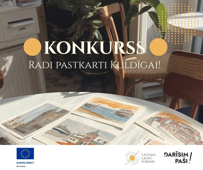 KONKURSS: izveido pastkarti Kuldīgai!